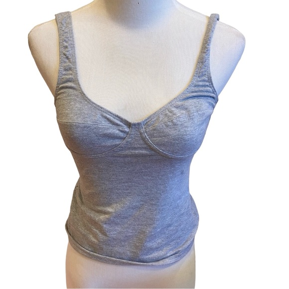 Urban Outfitters Tops - Urban Outfitters Gray Cami Tank Top Bra Cup Shirt S